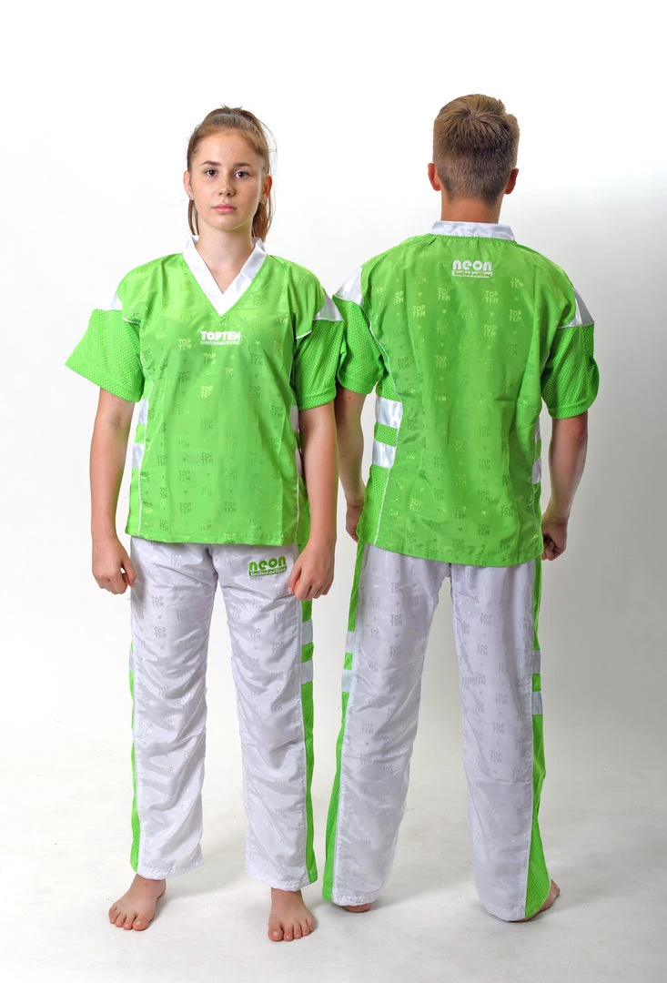 TopTen OFFERS Fight TOP TEN Uniform - Neon Green/white, 1681-15 4 TopTen OFFERS Fight TOP TEN Uniform - Neon Green/white, 1681-15