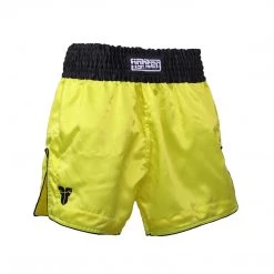 Fighter Thai Shorts Bangkok Plain - Neon Yellow/black, FP08 APPAREL