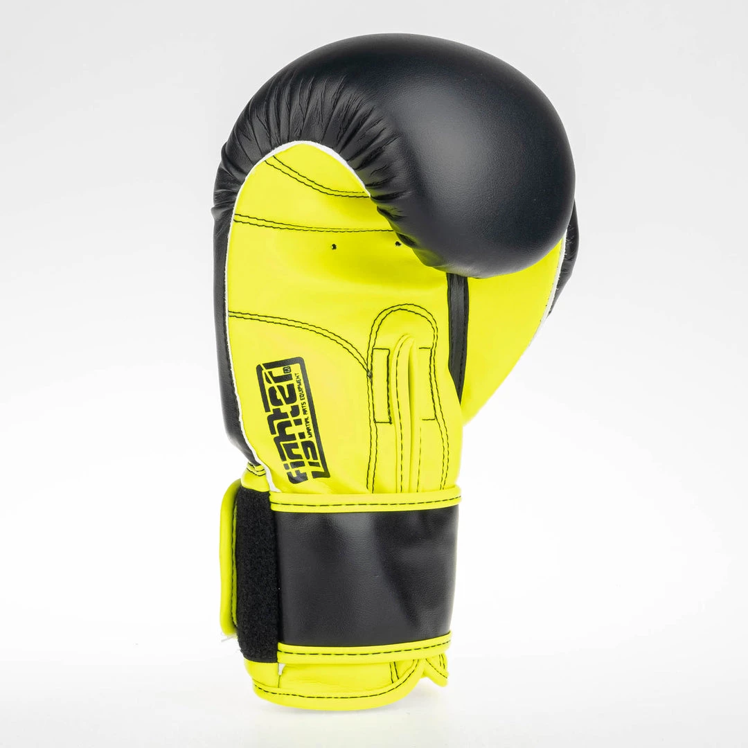 Fighter Boxing Gloves SPEED - Black/yellow 6 Fighter Boxing Gloves SPEED - Black/yellow