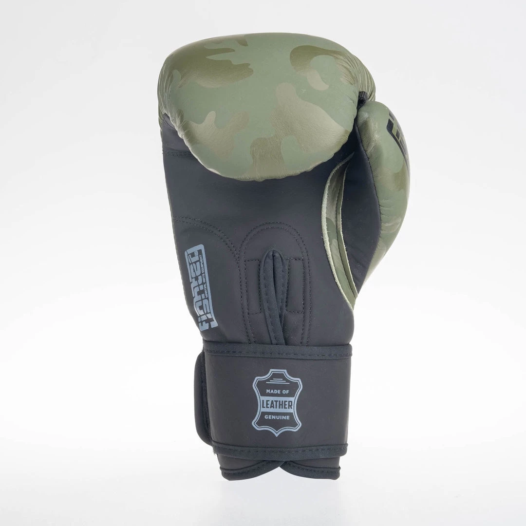 Fighter Boxing Gloves SIAM - Khaki/camo, FBG-003CKH 4 Fighter Boxing Gloves SIAM - Khaki/camo, FBG-003CKH