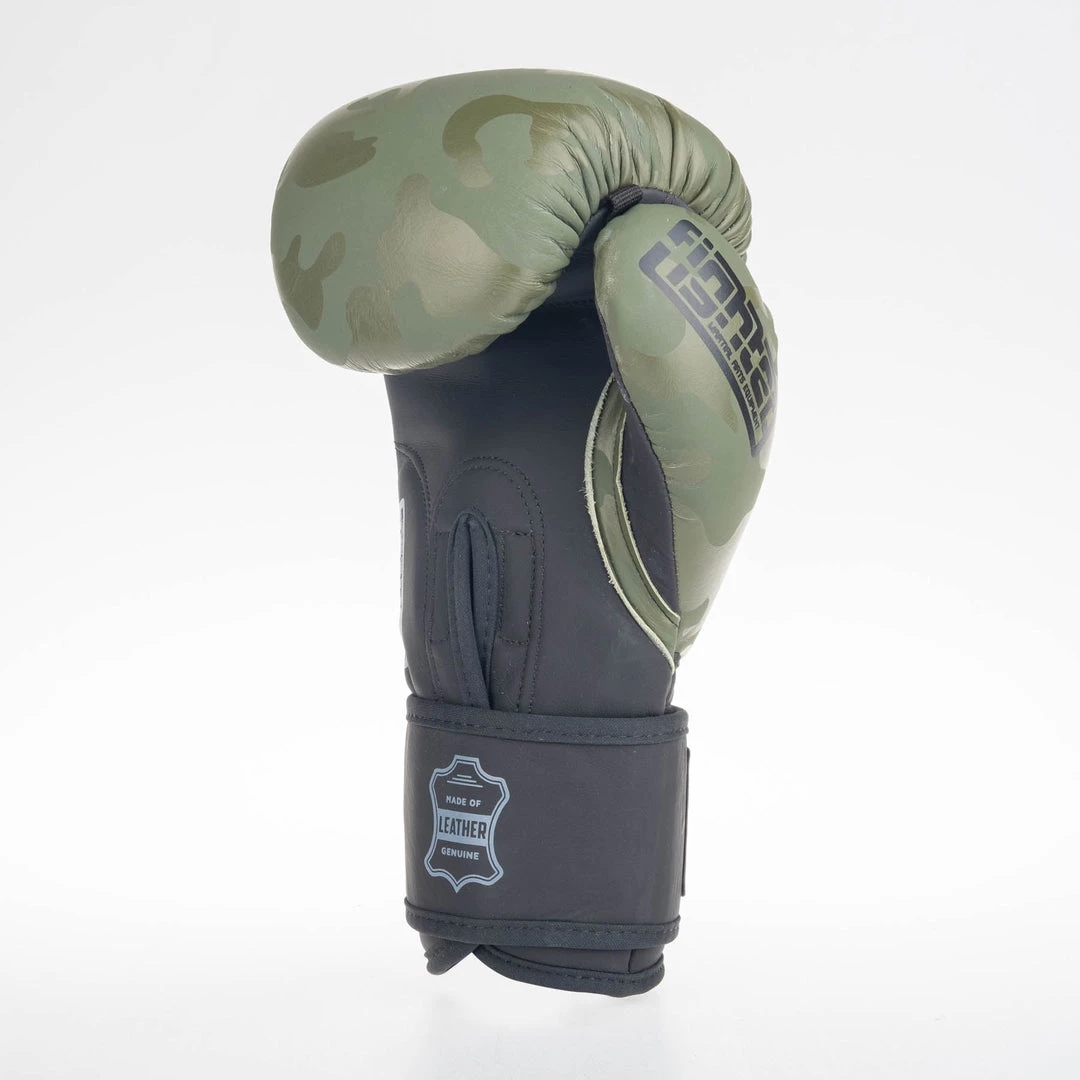 Fighter Boxing Gloves SIAM - Khaki/camo, FBG-003CKH 5 Fighter Boxing Gloves SIAM - Khaki/camo, FBG-003CKH