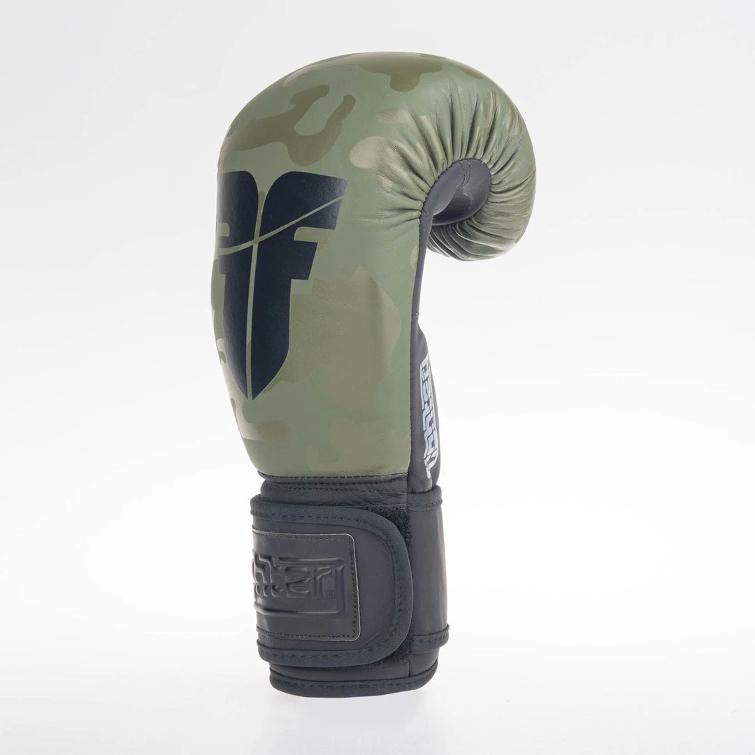 Fighter Boxing Gloves SIAM - Khaki/camo, FBG-003CKH 9 Fighter Boxing Gloves SIAM - Khaki/camo, FBG-003CKH
