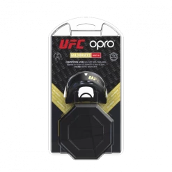 OPRO UFC GOLD Mouth Guard FOR BRACES - Black/ 002262001