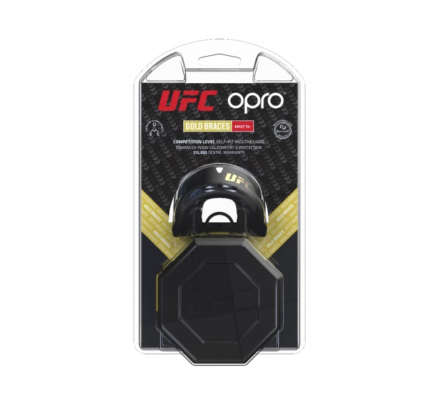 OPRO UFC GOLD Mouth Guard FOR BRACES - Black/ 002262001 4 OPRO UFC GOLD Mouth Guard FOR BRACES - Black/ 002262001