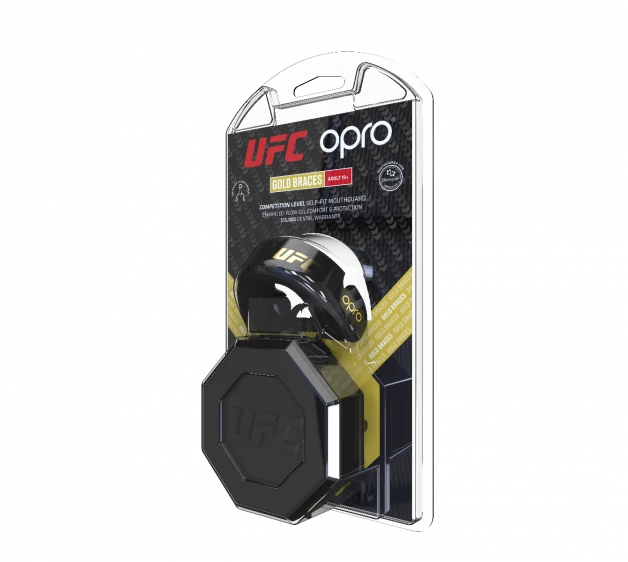 OPRO UFC GOLD Mouth Guard FOR BRACES - Black/ 002262001 5 OPRO UFC GOLD Mouth Guard FOR BRACES - Black/ 002262001