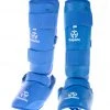 Hayashi WKF Foot And Shin Protection - Blue, 343-6 2 Hayashi WKF Foot And Shin Protection - Blue, 343-6