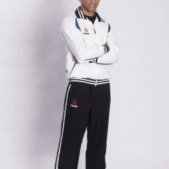 Hayashi Polyester Tracksuit - White/blue/black APPAREL