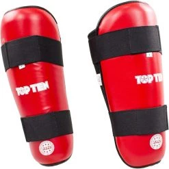 Shinguards Top Ten WAKO - Red PROTECTION