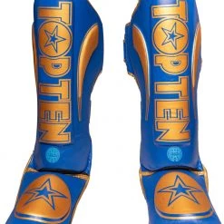 TopTen TOP TEN Shin And Instep Guard “Lowkick” WAKO - Blue, 32194-6 PROTECTION
