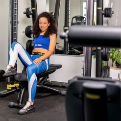 Fighters Inc. - Martial Arts Equipment Top Ten Workout Leggings WAKO - Blue 10 Fighters Inc. - Martial Arts Equipment Top Ten Workout Leggings WAKO - Blue