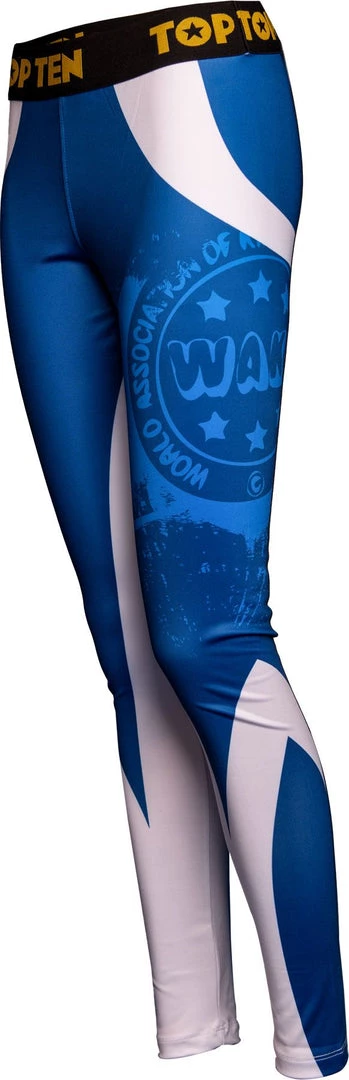 Fighters Inc. - Martial Arts Equipment Top Ten Workout Leggings WAKO - Blue 3 Fighters Inc. - Martial Arts Equipment Top Ten Workout Leggings WAKO - Blue