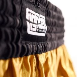 Fighter Thai Shorts Bangkok Plain - Gold/black, FP05